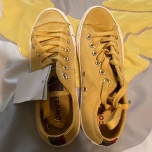 Converse yellow shoes